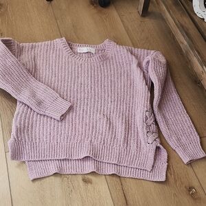 Light Pink Sweater, Girls Medium 10/12